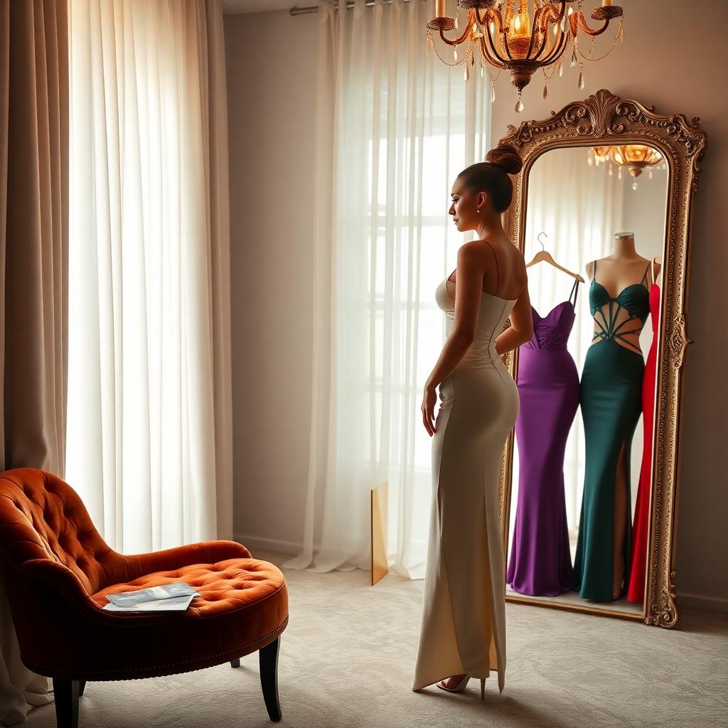 nfident-woman-dressing-room-bandage-