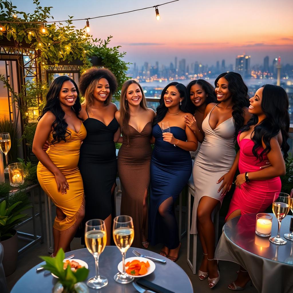 diverse-friends-upscale-event-rooftop