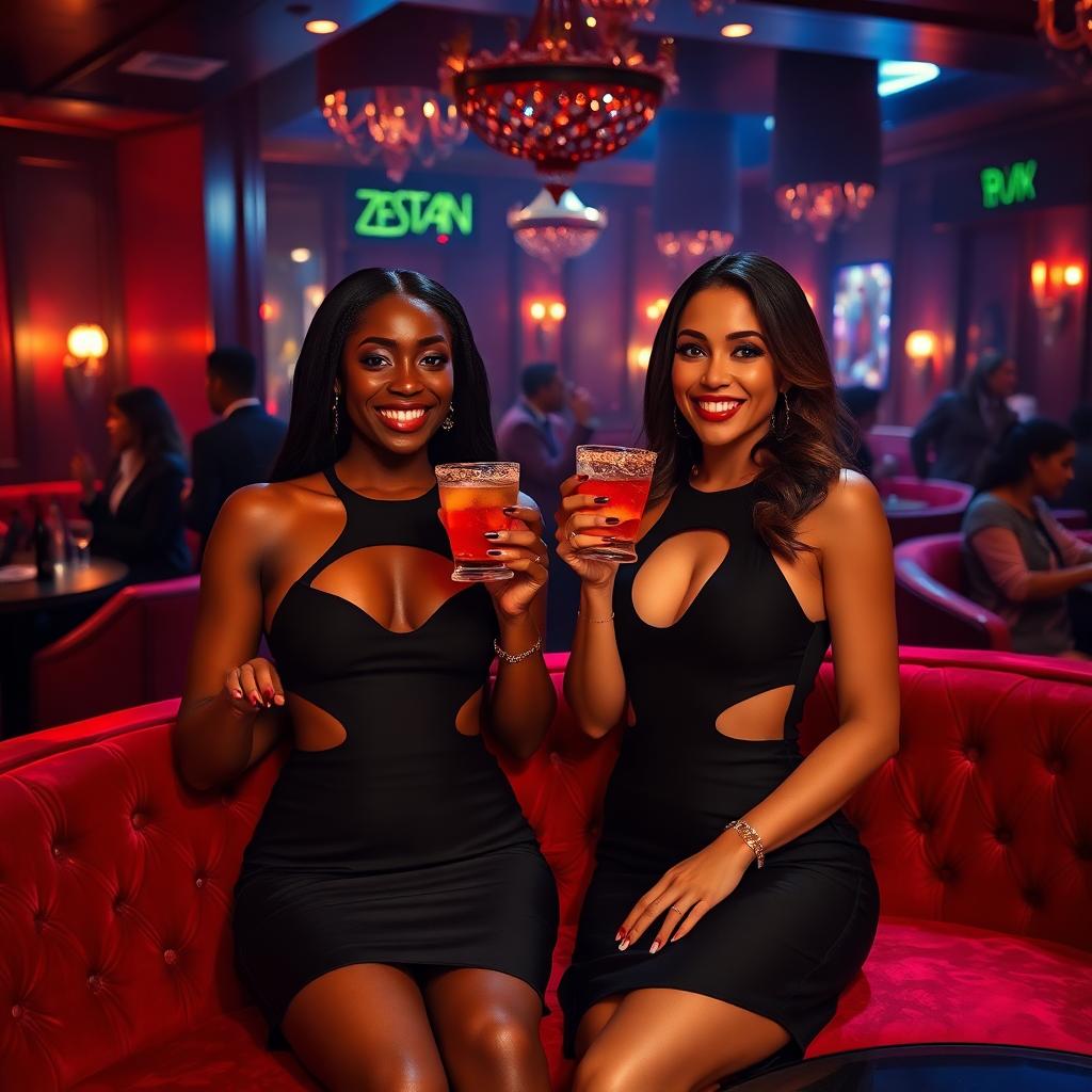 uxurious-lounge-black-hispanic-women-cocktails